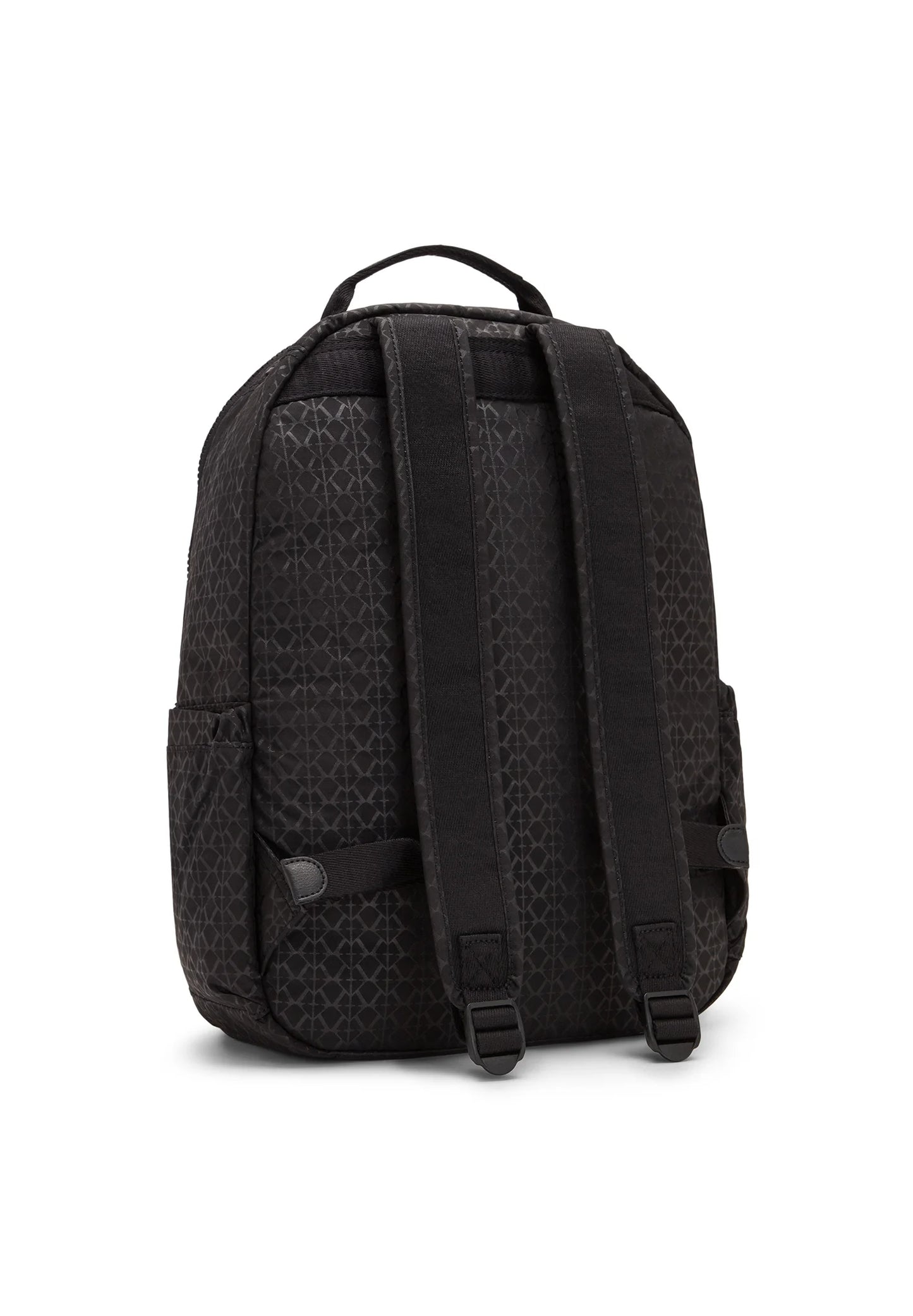 Mochila Kipling Seoul Grande Negro Signature Embossed