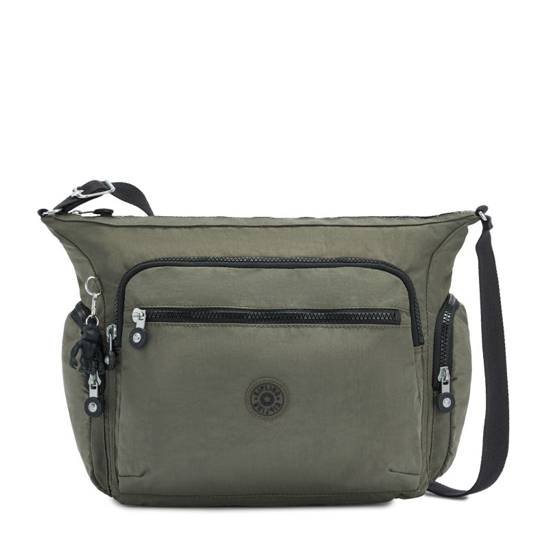 Bolsa Kipling Gabbie Crossbody Bag (Grande) Green Moss