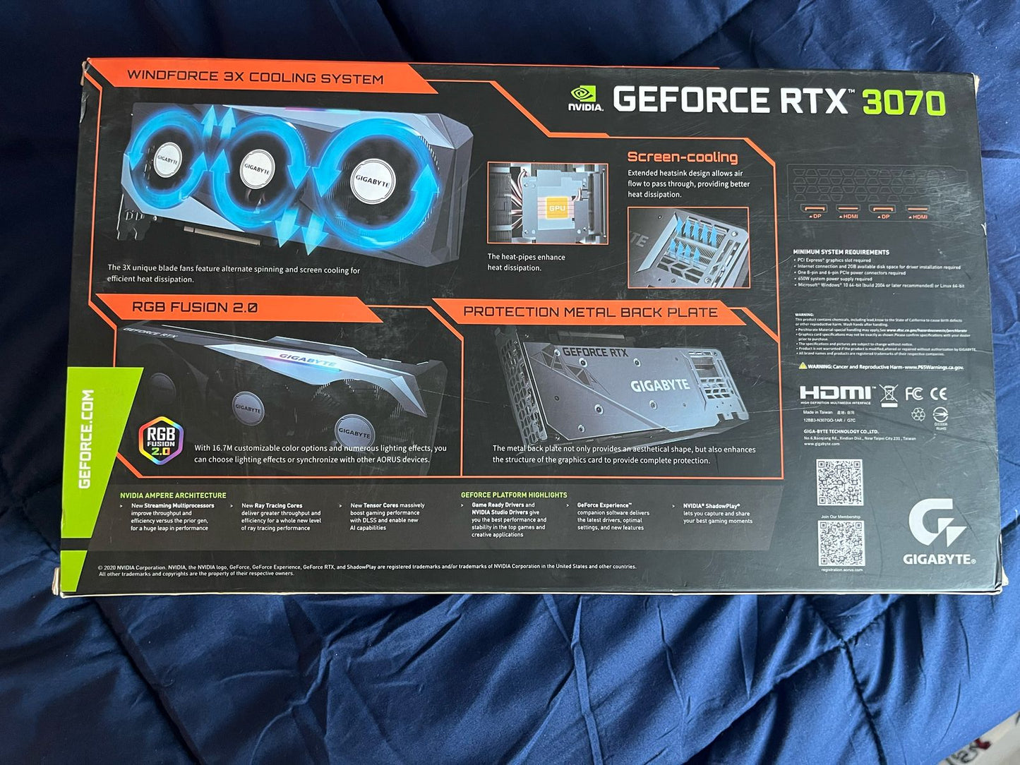 Tarjeta De Video Geforce Rtx 3070 Gigabyte Nvidia 3xfans 8gb