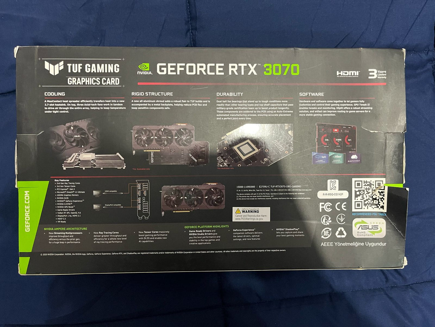 Tajeta de video TUF Gaming GeForce RTX™ 3070