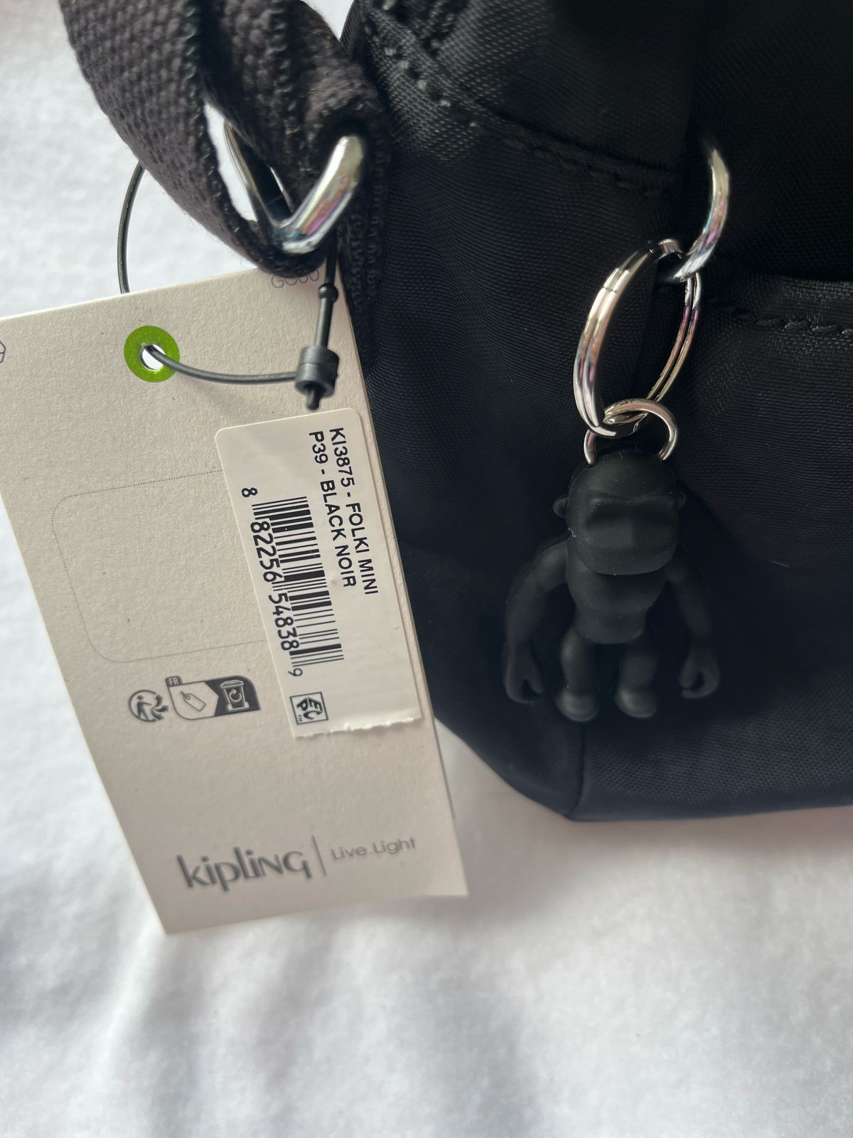 Bolsa Kipling Folki Mini Negra