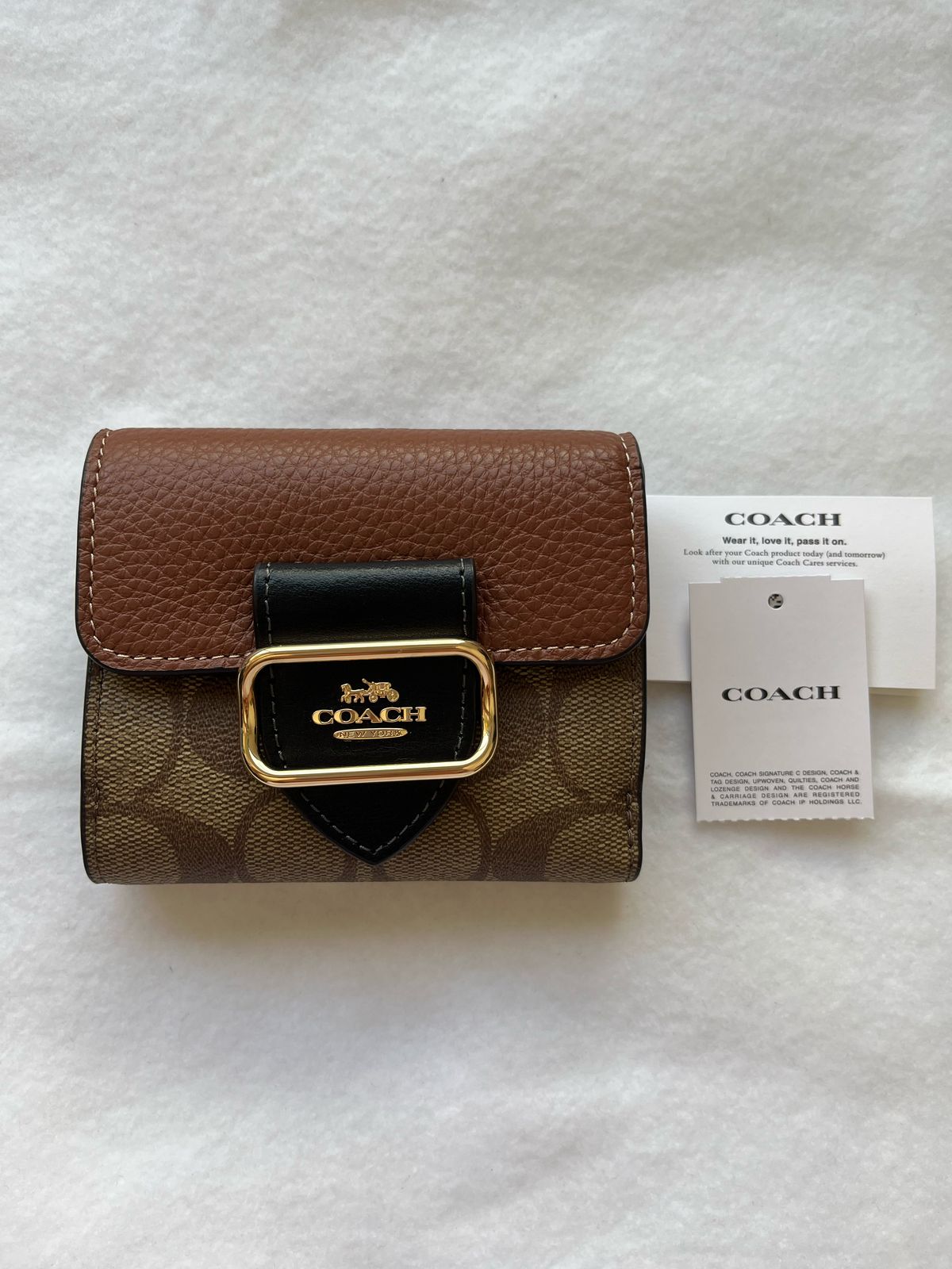 Cartera Coach Small Morgan Wallet - MARRÓN CLARO