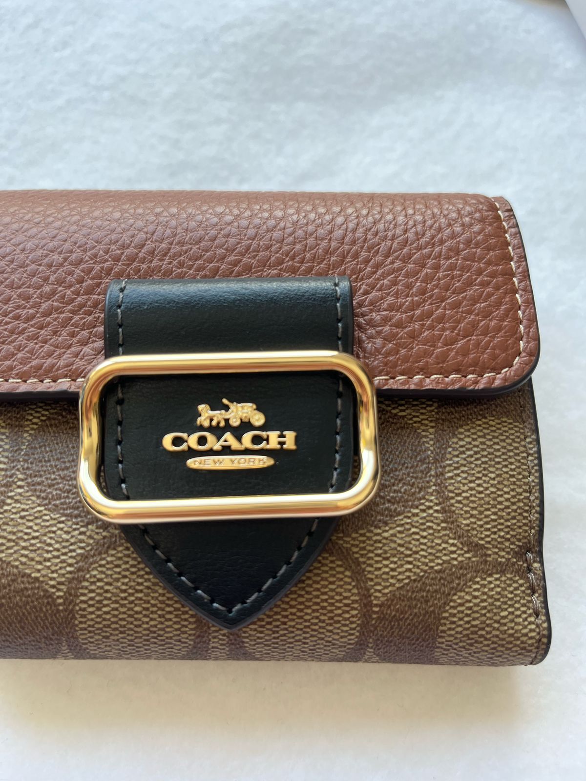 Cartera Coach Small Morgan Wallet - MARRÓN CLARO