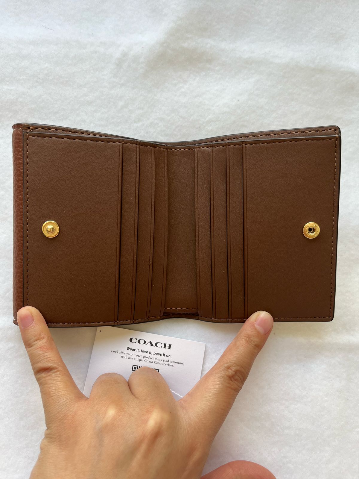 Cartera Coach Small Morgan Wallet - MARRÓN CLARO