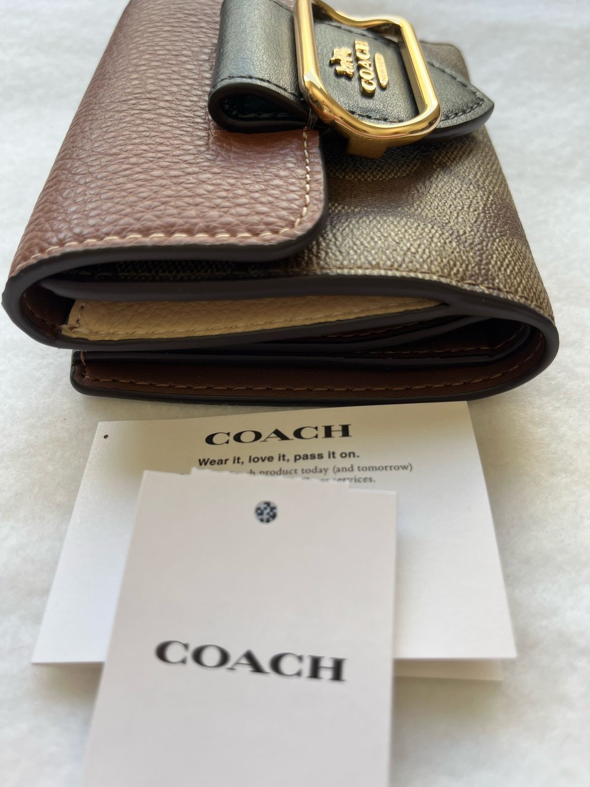 Cartera Coach Small Morgan Wallet - MARRÓN CLARO