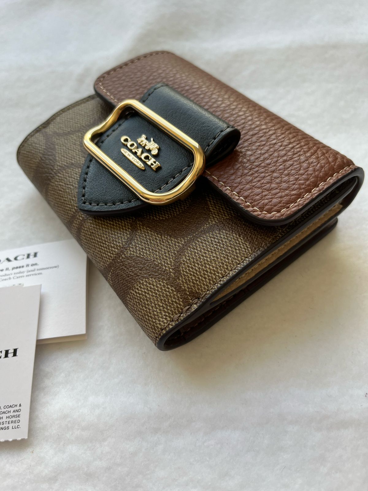 Cartera Coach Small Morgan Wallet - MARRÓN CLARO