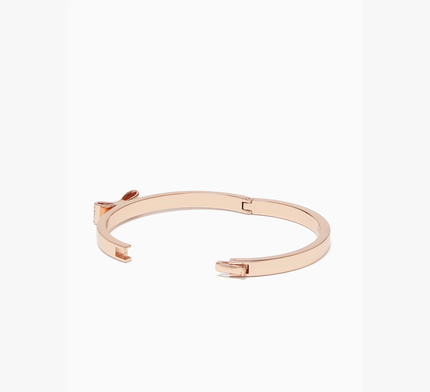 Pulsera Kate Spade Ready Set Bow Pave Bow Bangle Dorado Rosado