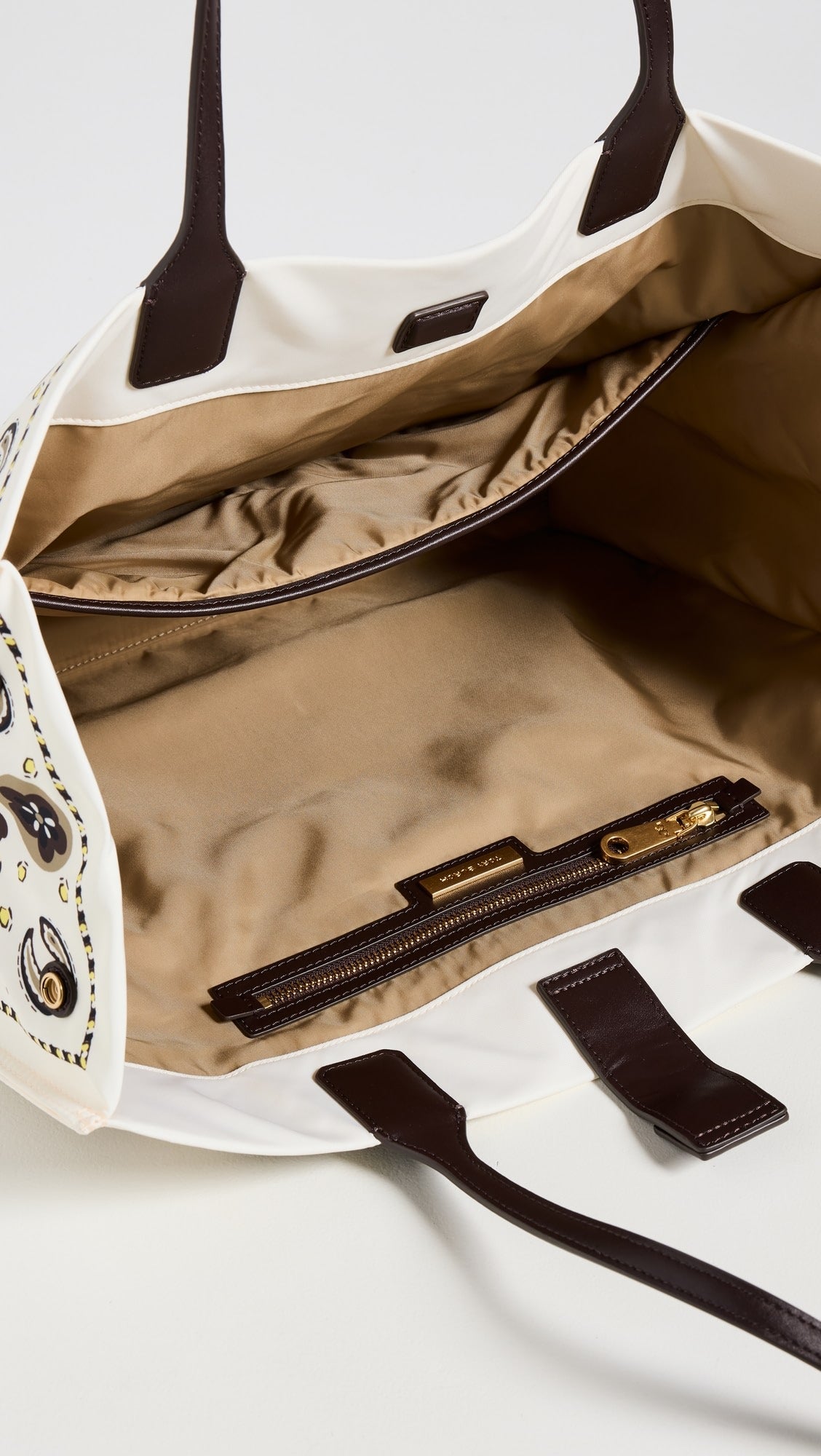 Tory Burch Ella Printed Tote Bag Beige