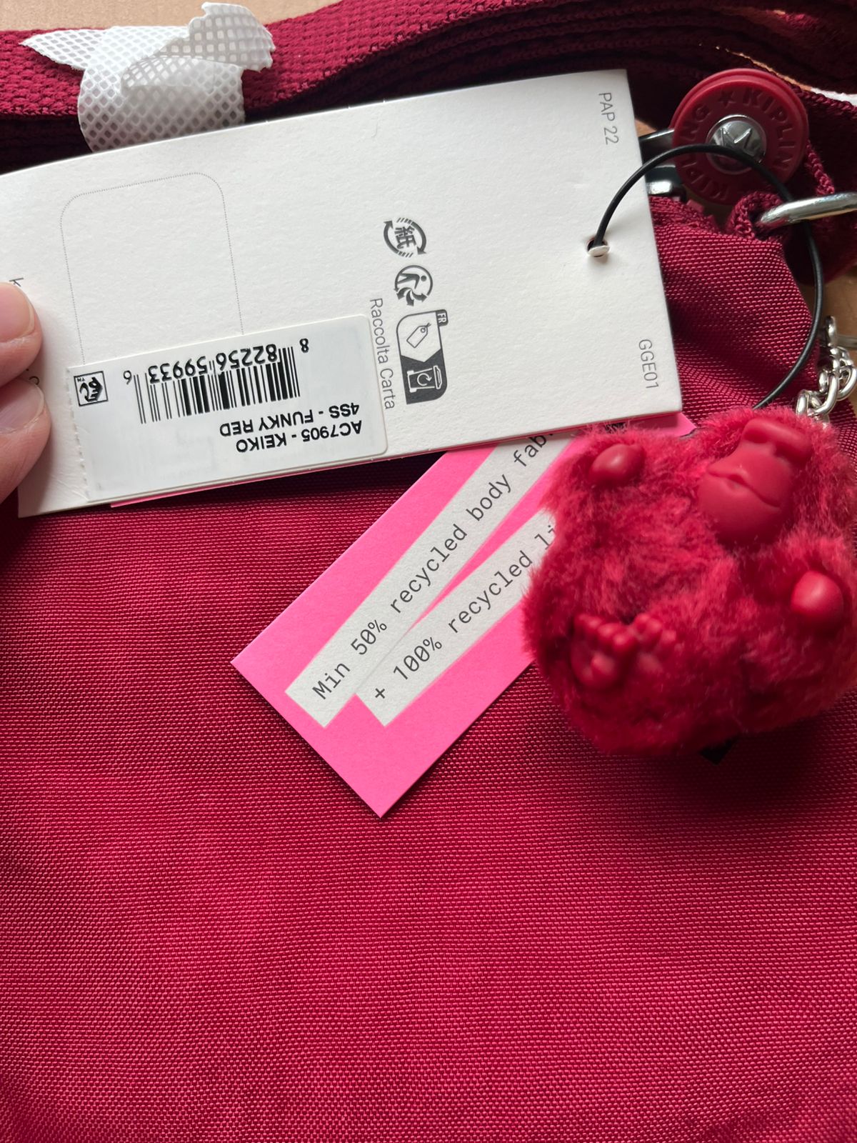 Bolsa Kipling Keiko Funky Red