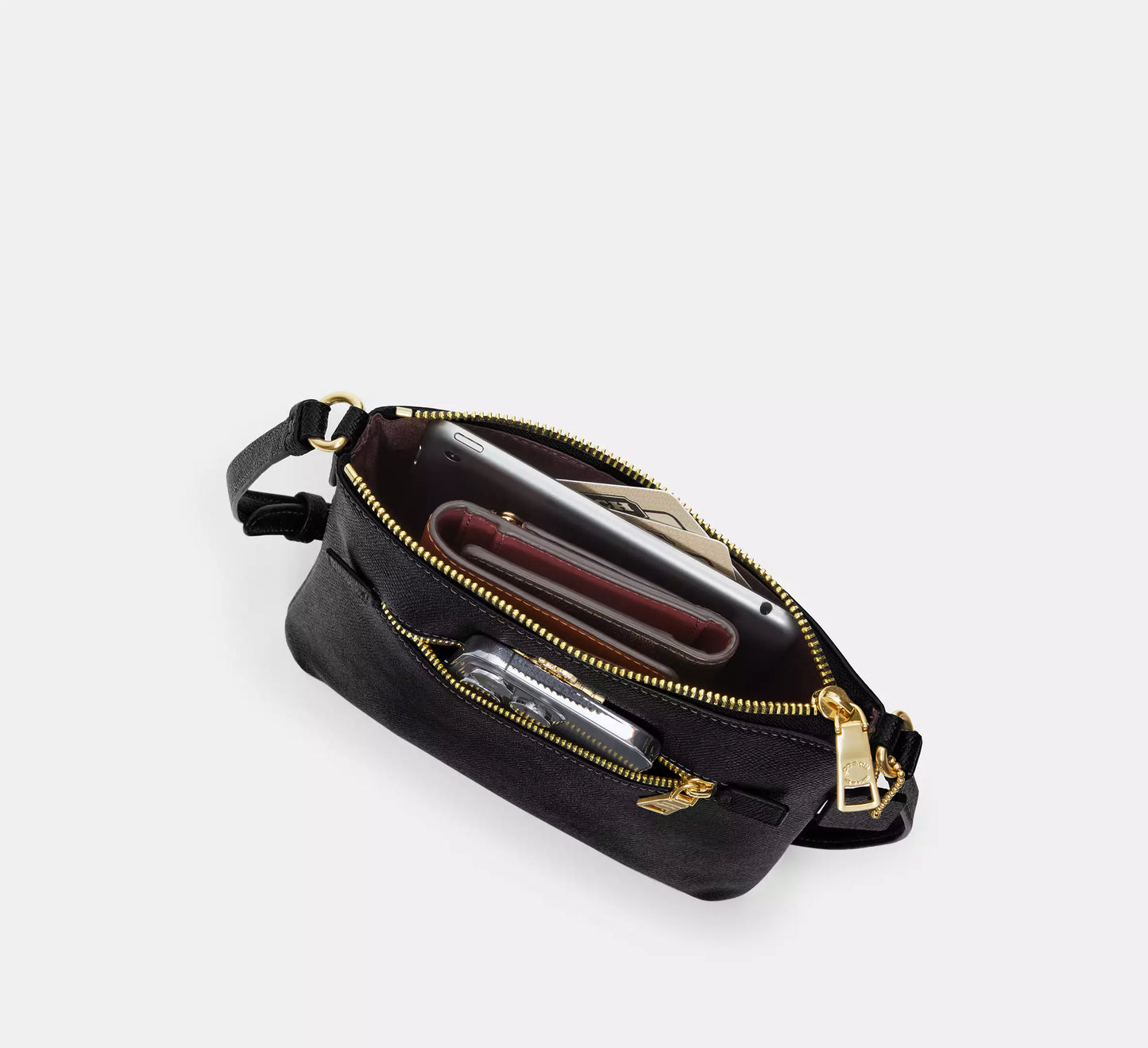 Bolsa Coach Mini Rowan File - Negro