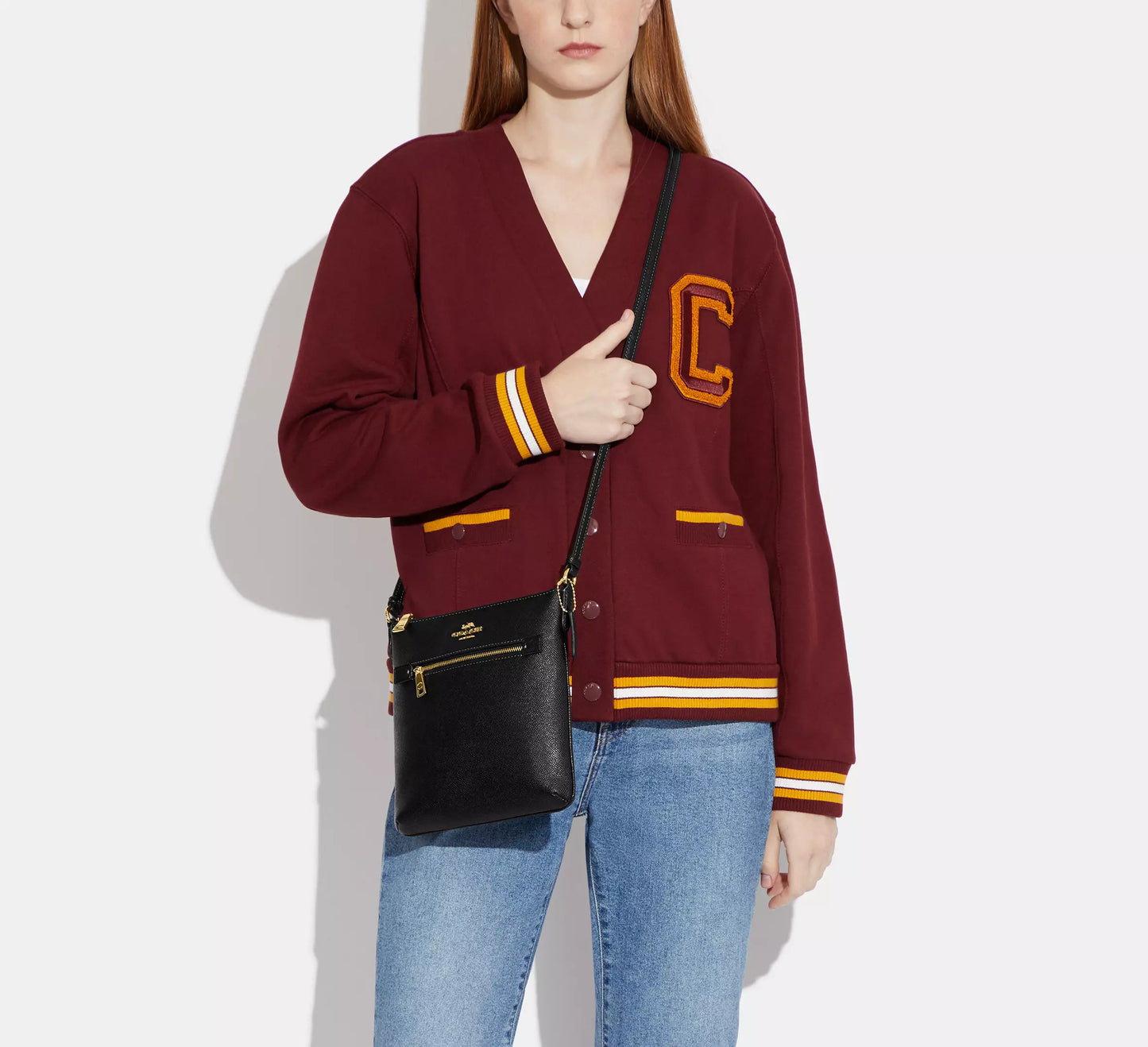Bolsa Coach Mini Rowan File - Negro