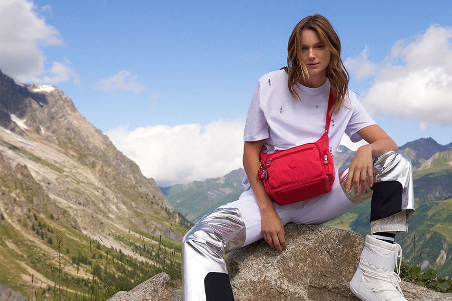 Bolsa Kipling Gabbie Small Crossbody Bag - Party Pink