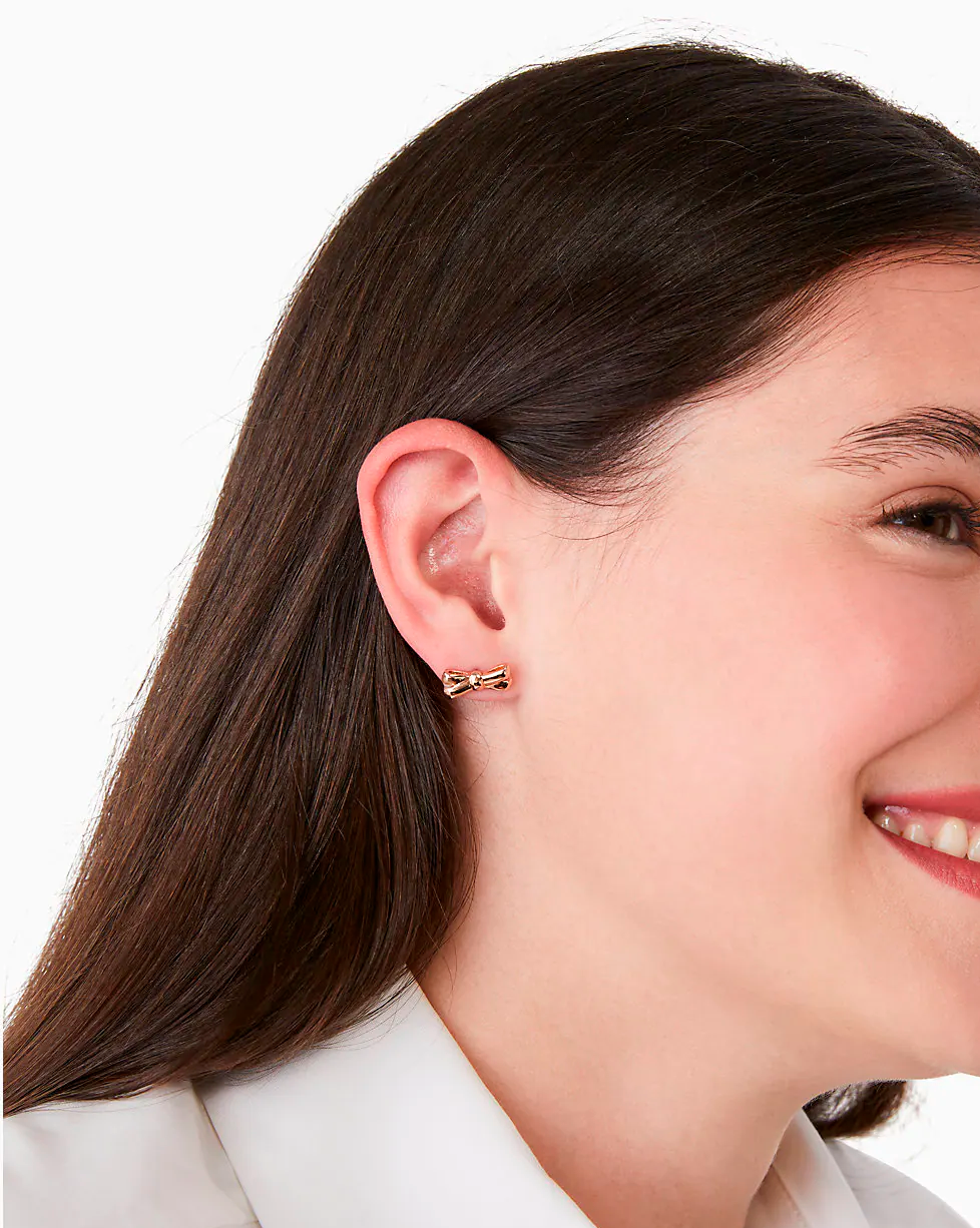 Aretes Kate Spade Double Bow Studs