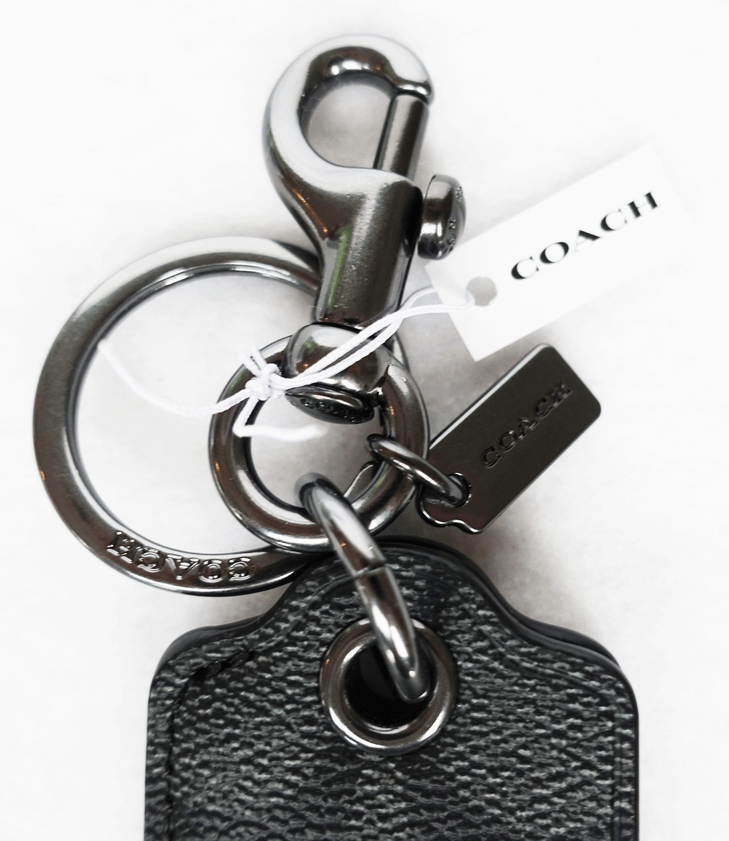 Llavero Coach Bottle Opener Key Fob In Signature Canvas