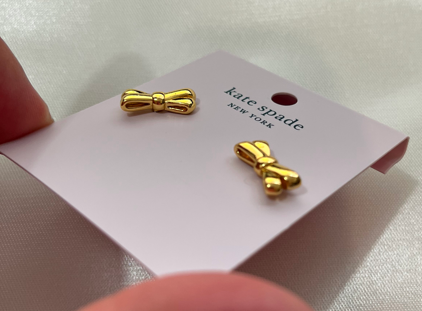 Aretes Kate Spade Double Bow Studs