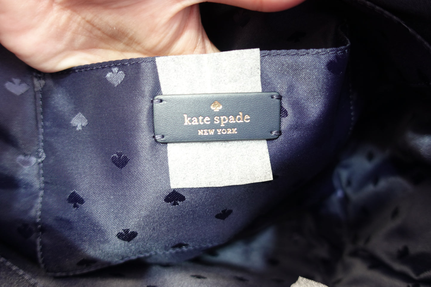 Bolsa Kate Spade Chelsea Medium Satchel - Azul Puntos Rosas