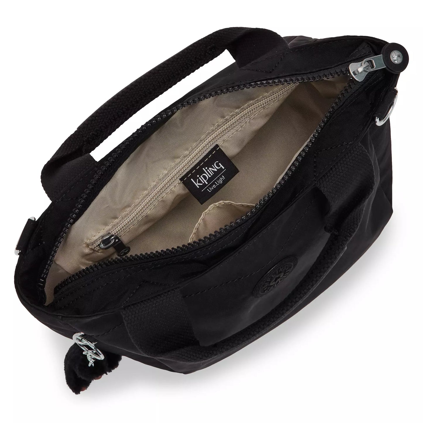 Bolsa Kipling Sugar S II Mini Crossbody Negra Chango Peludo