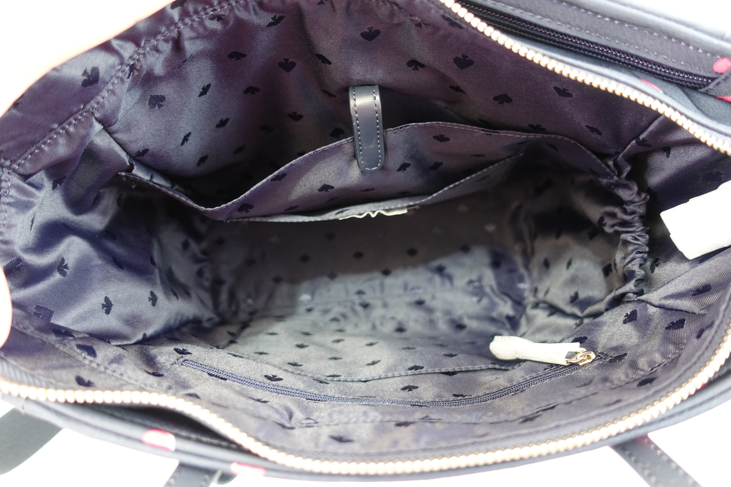 Bolsa Kate Spade Chelsea Medium Satchel - Azul Puntos Rosas