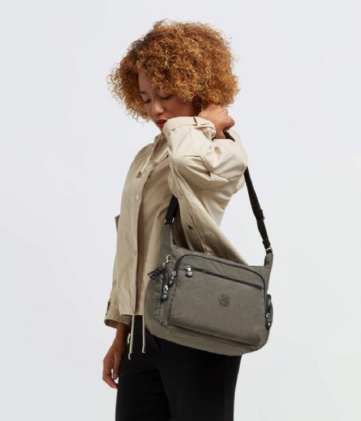 Bolsa Kipling Gabbie Crossbody Bag (Grande) Green Moss