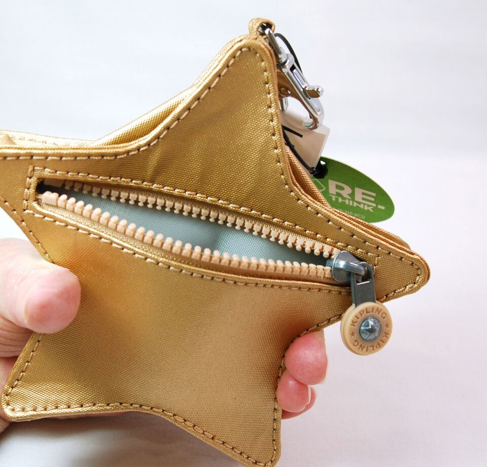 Monedero Kipling Starlette Keychain Dorada