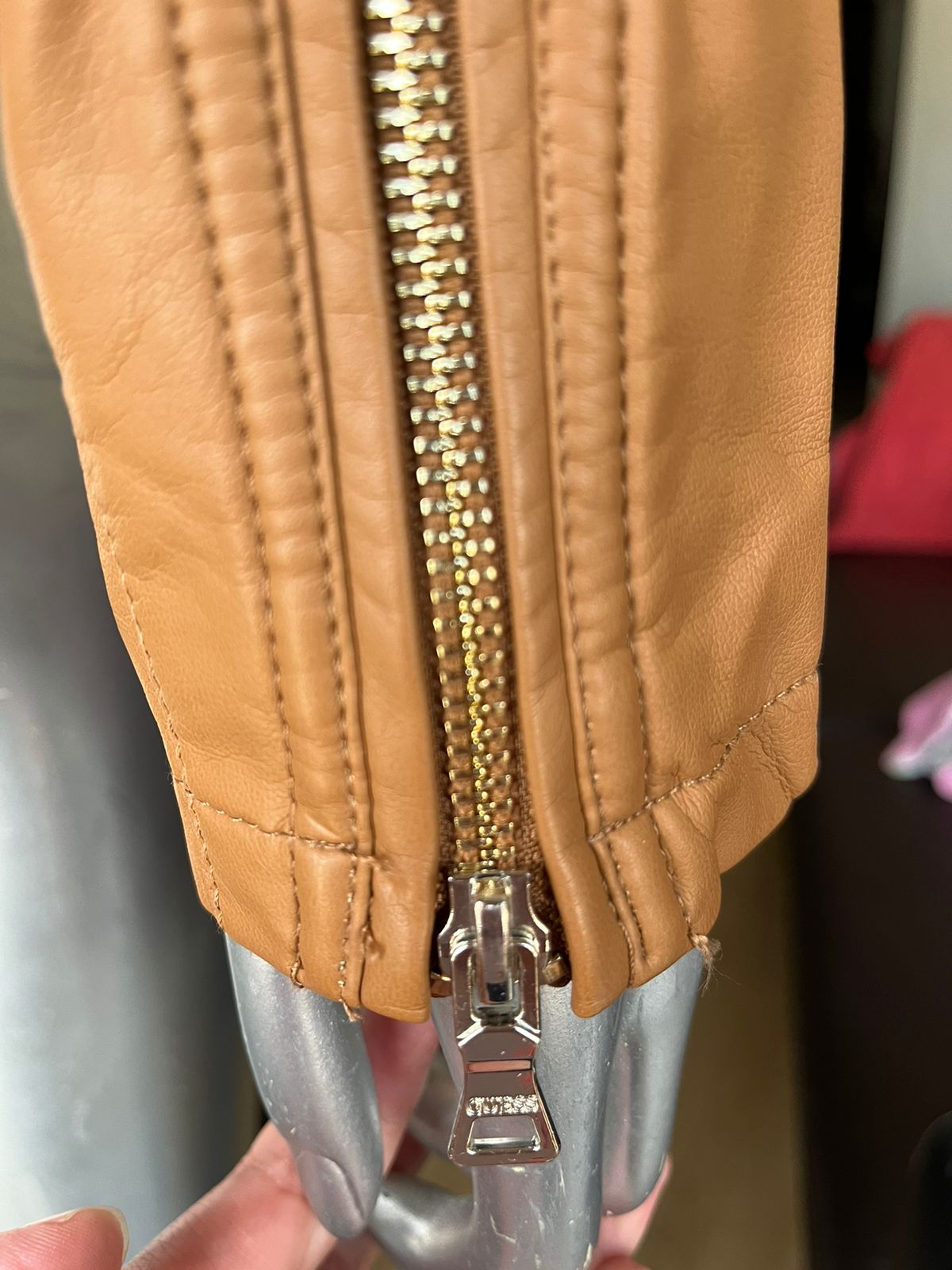 Chamarra Guess Para Mujer Piel Sintética Marrón