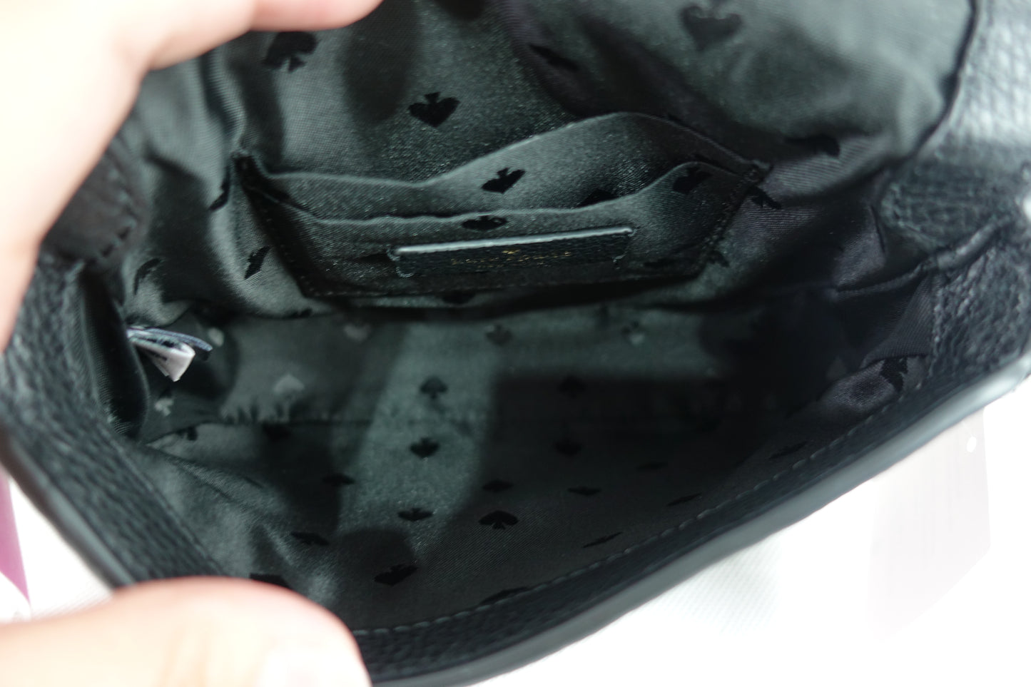 Bolsa Kate Spade Leila Mini Flap Crossbody - Negro