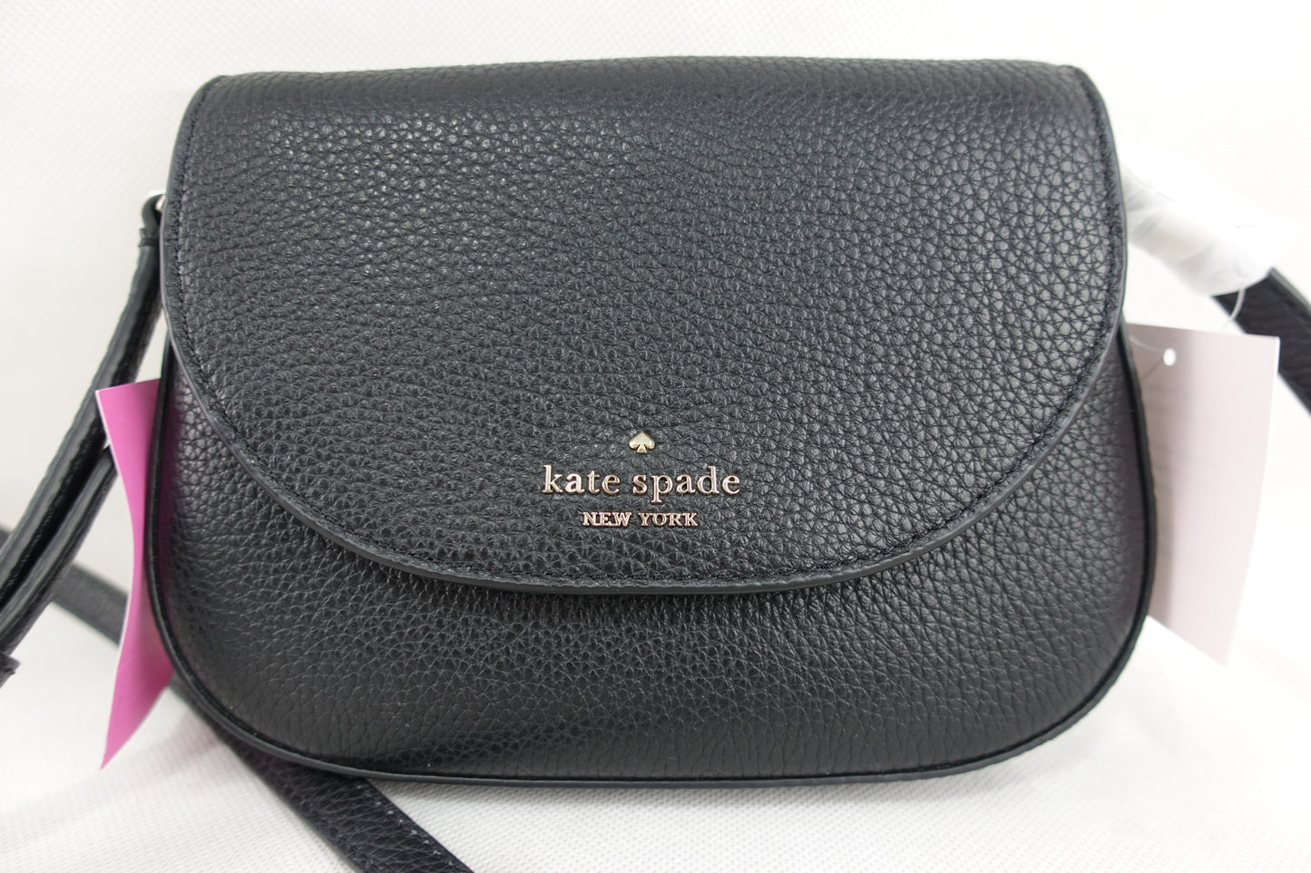 Bolsa Kate Spade Leila Mini Flap Crossbody - Negro