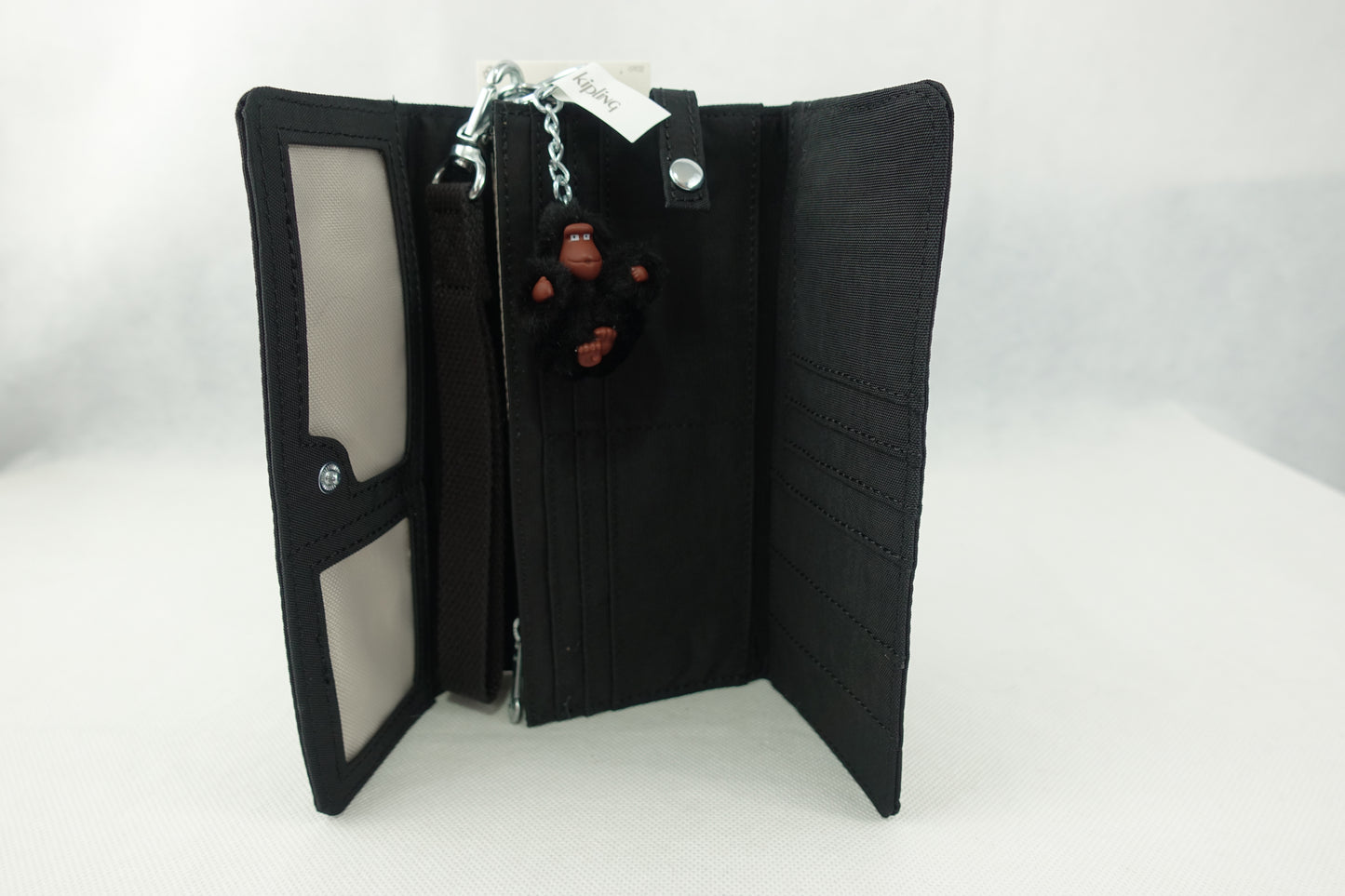 Cartera Kipling Rubi Large Wristlet Wallet Negro