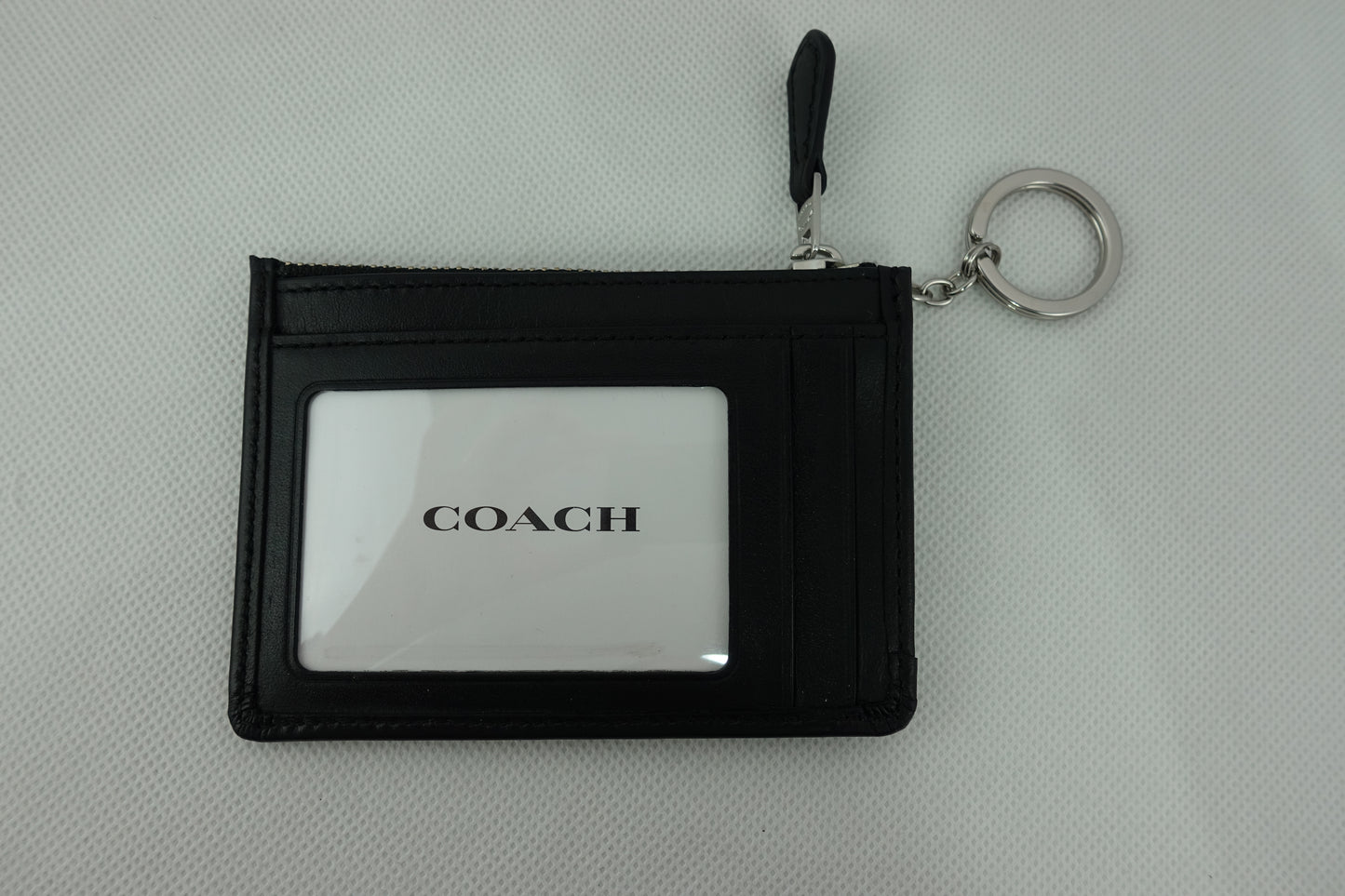 Tarjetero Coach Para Dama Signature Jacquard Mini ID Skinny Wallet