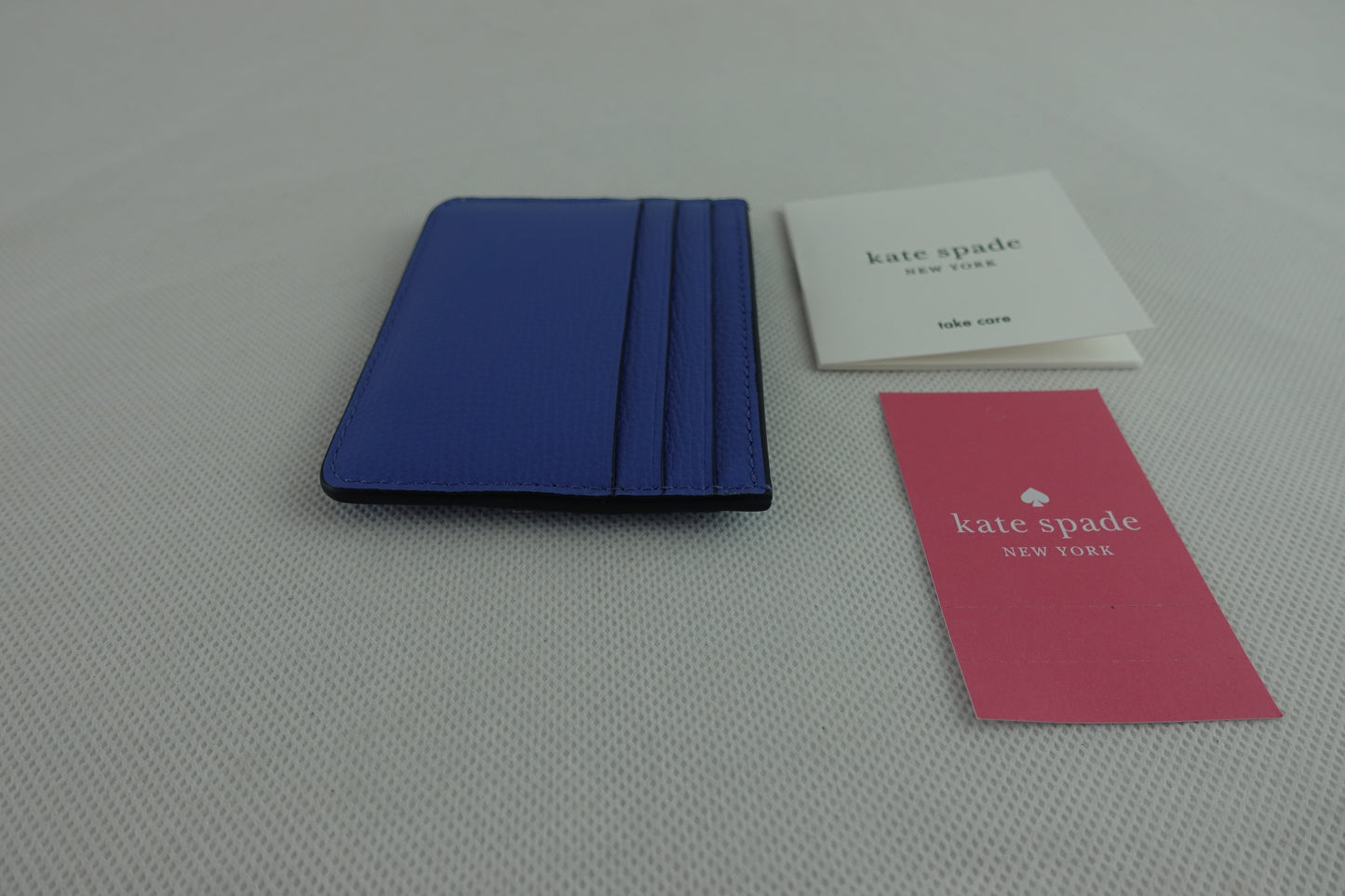 Tarjetero Kate Spade Darcy Refined Grain Leather Azul