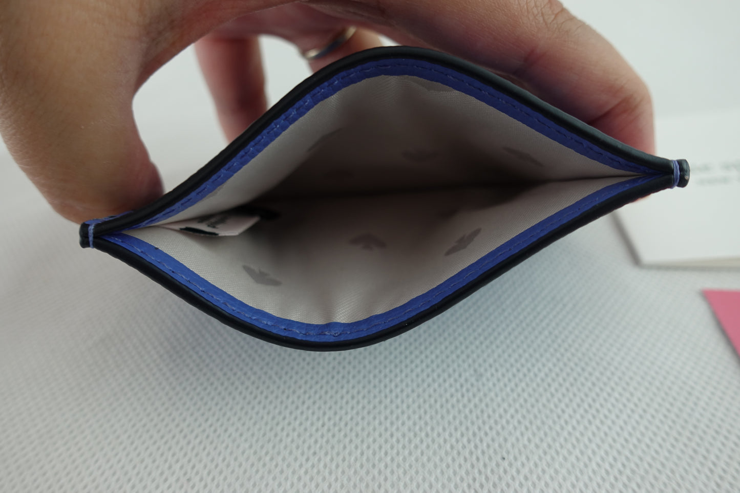 Tarjetero Kate Spade Darcy Refined Grain Leather Azul