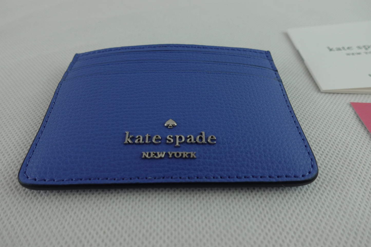 Tarjetero Kate Spade Darcy Refined Grain Leather Azul