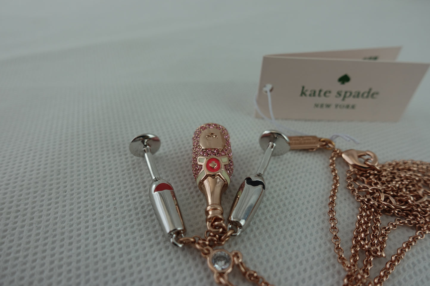 Dije Collar Kate Spade Make Magic Champagne Cluster Pendant