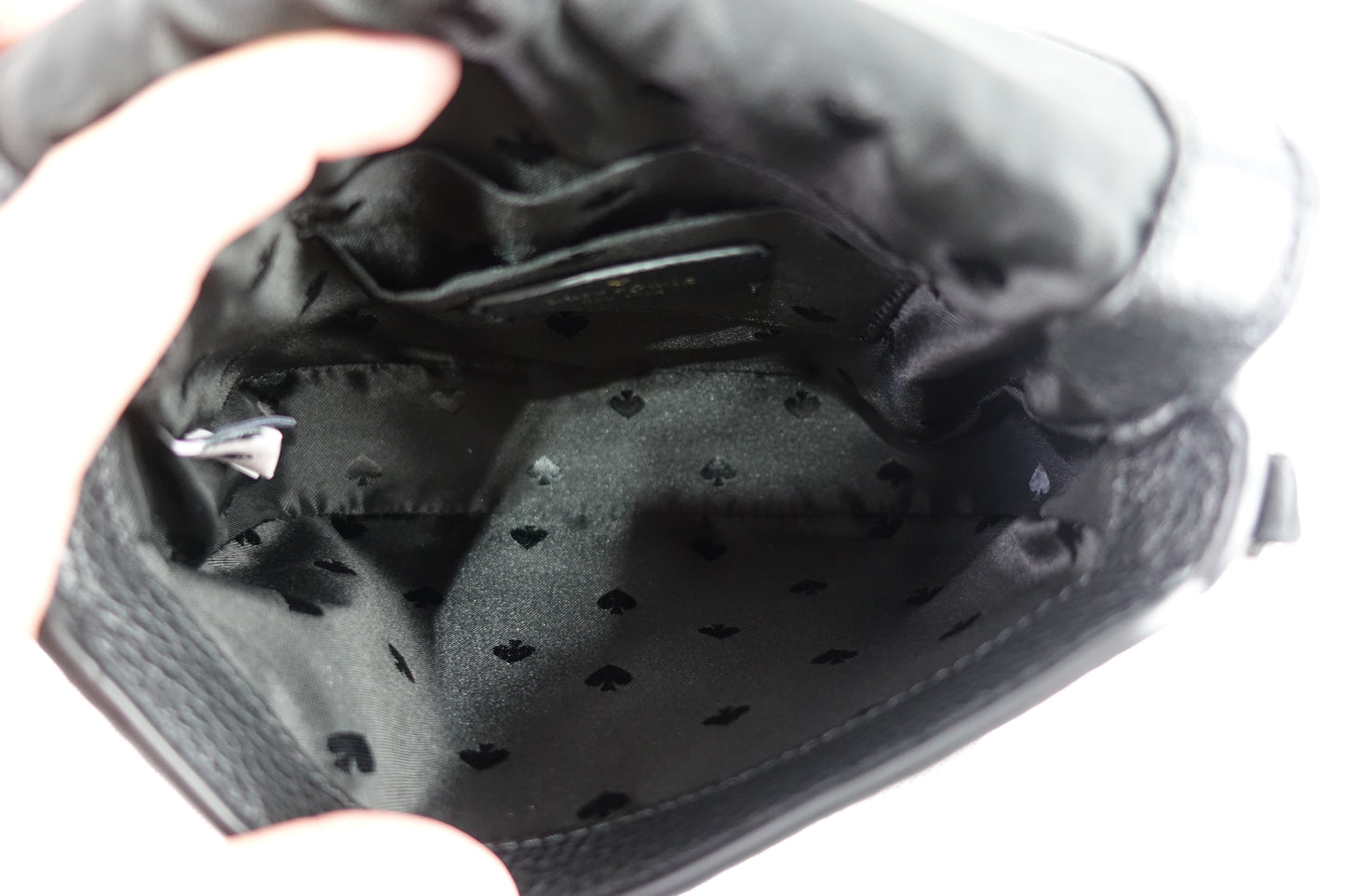 Bolsa Kate Spade Leila Mini Flap Crossbody - Negro