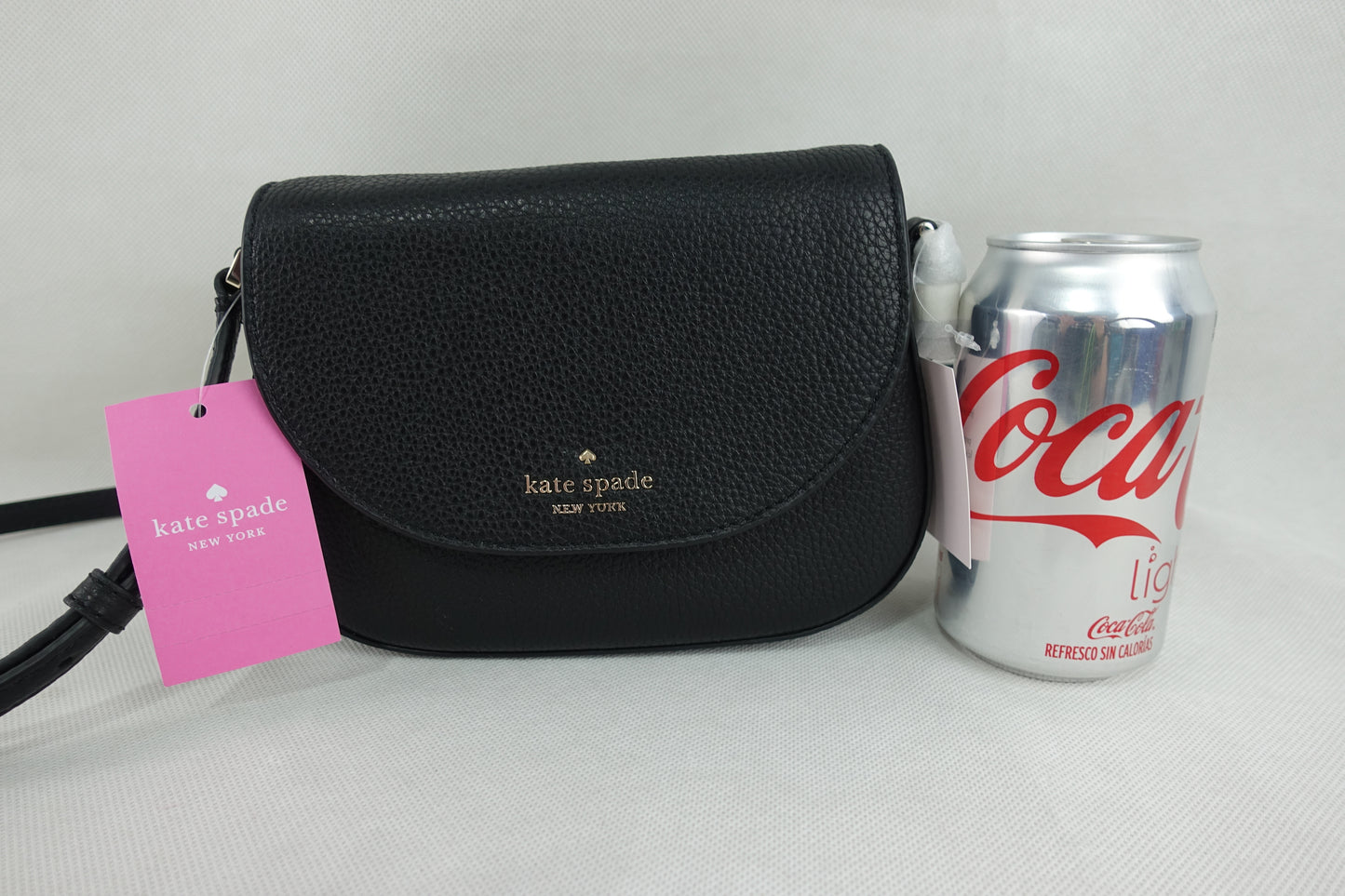 Bolsa Kate Spade Leila Mini Flap Crossbody - Negro