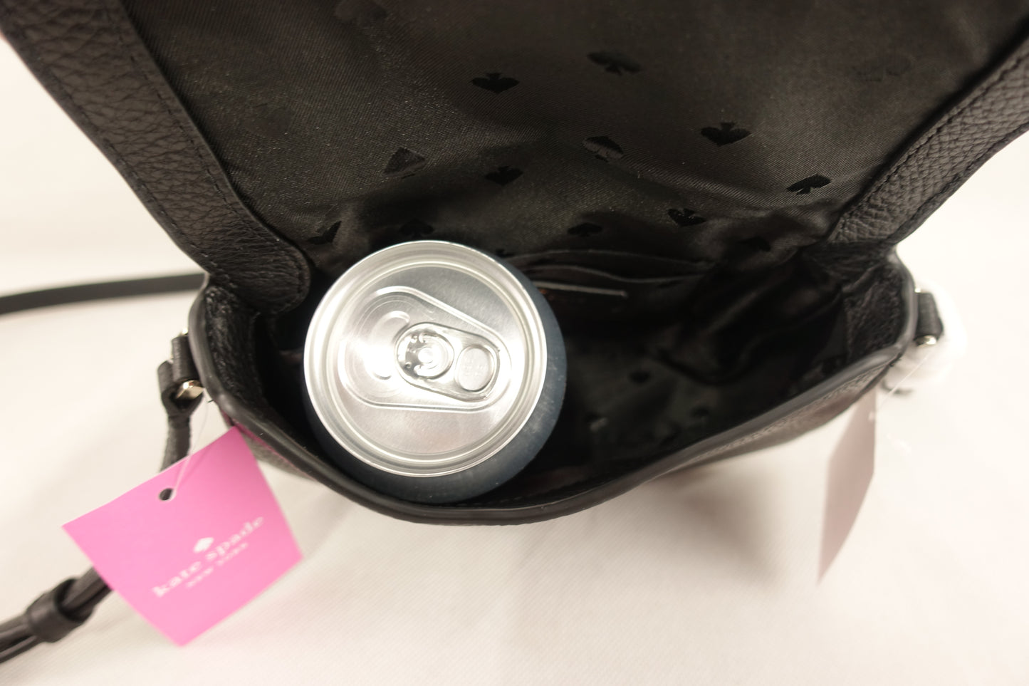 Bolsa Kate Spade Leila Mini Flap Crossbody - Negro