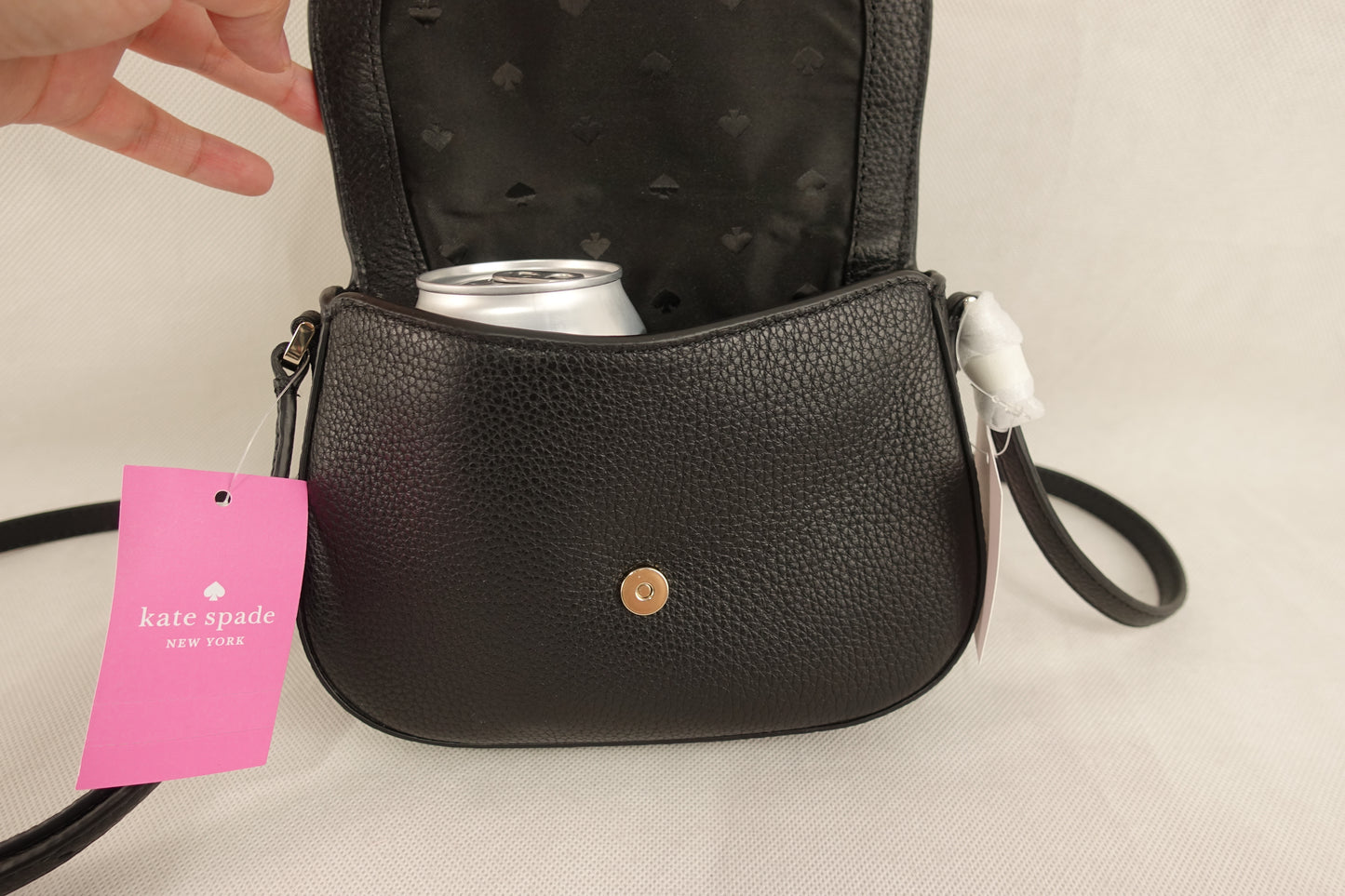 Bolsa Kate Spade Leila Mini Flap Crossbody - Negro