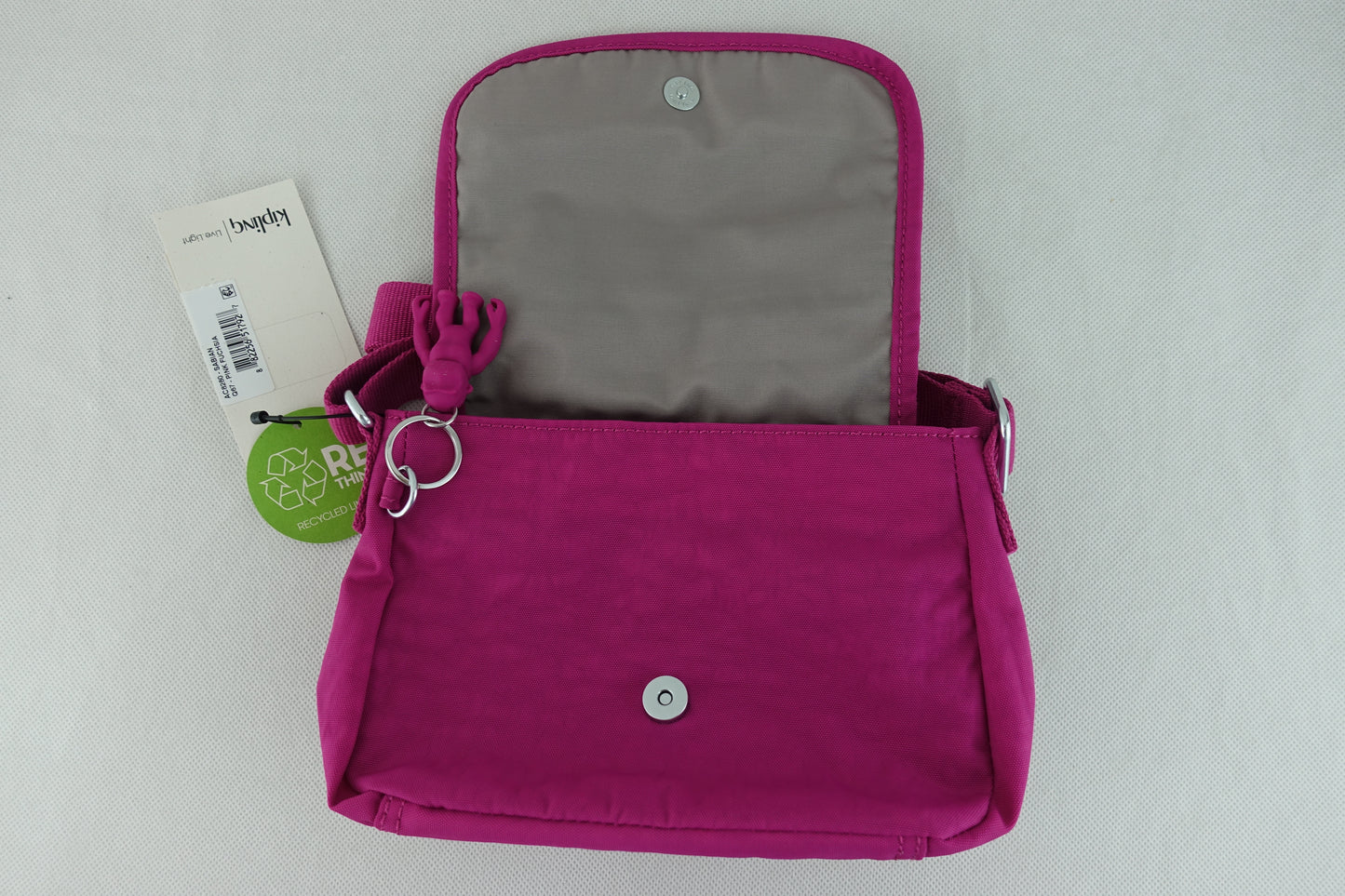 Kipling Sabian Crossbody Bag PINK Fuchsia