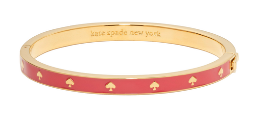 Pulsera Kate Spade Spot The Spade Enamel Hinged Bright Rose