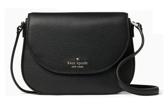 Bolsa Kate Spade Leila Mini Flap Crossbody - Negro