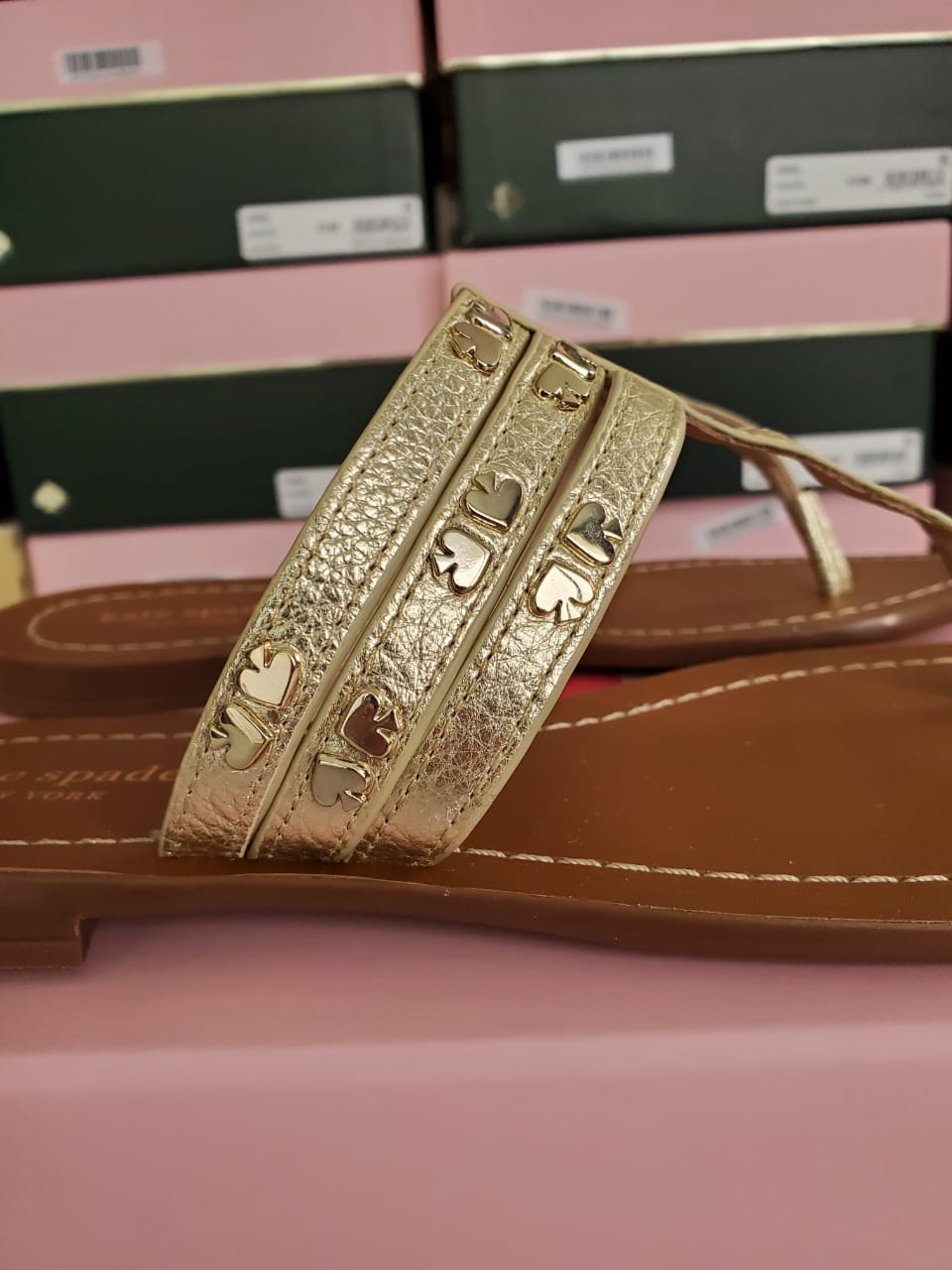 Sandalias Kate Spade Carol Spades Studded Piel OFERTA! - illa Elite Fashion Suppliers