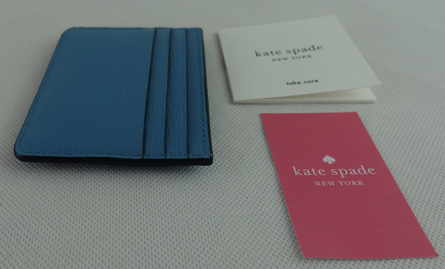 Tarjetero Kate Spade Darcy Refined Grain Leather Azul