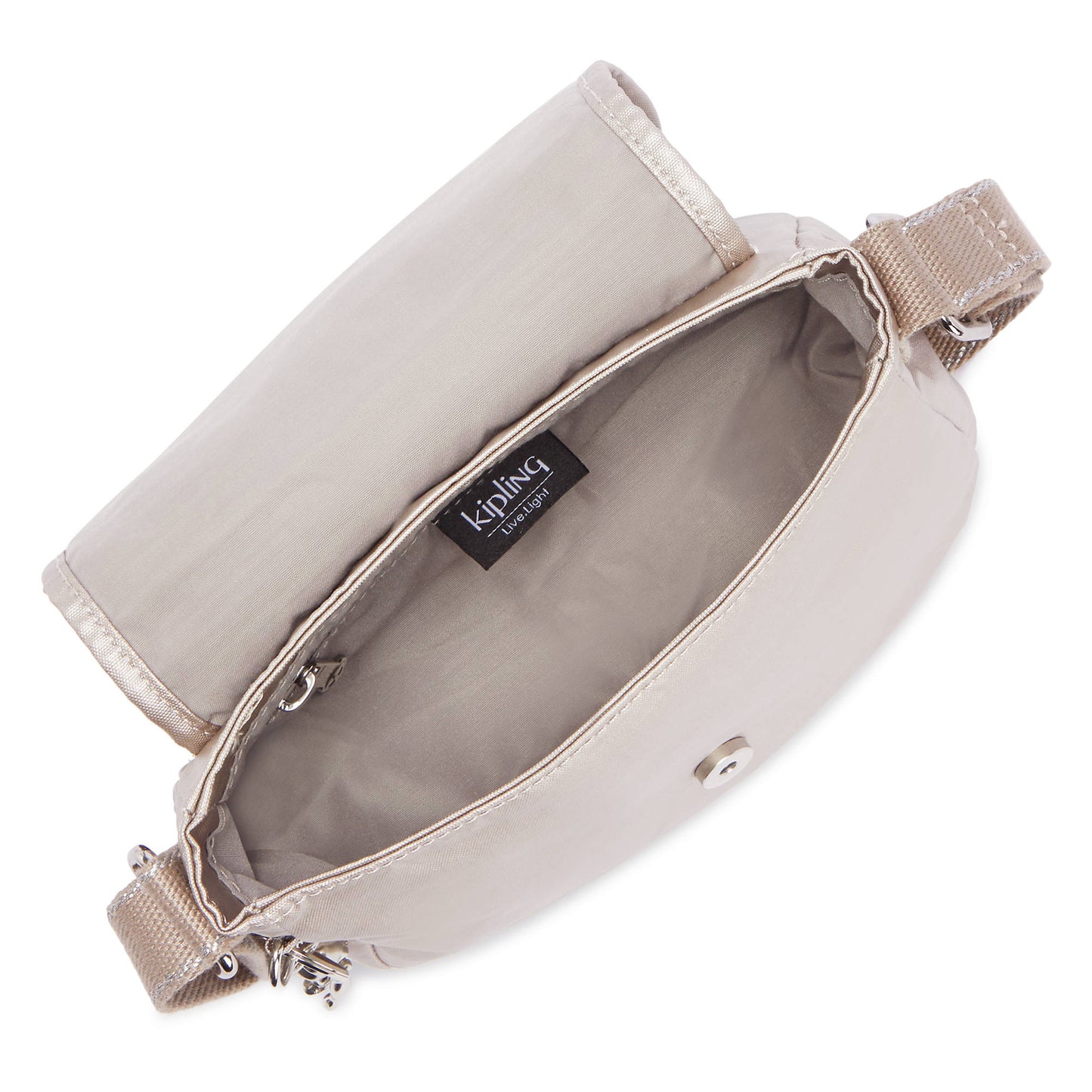Bolsa Kipling Sabian Crossbody Bag Metallic Glow