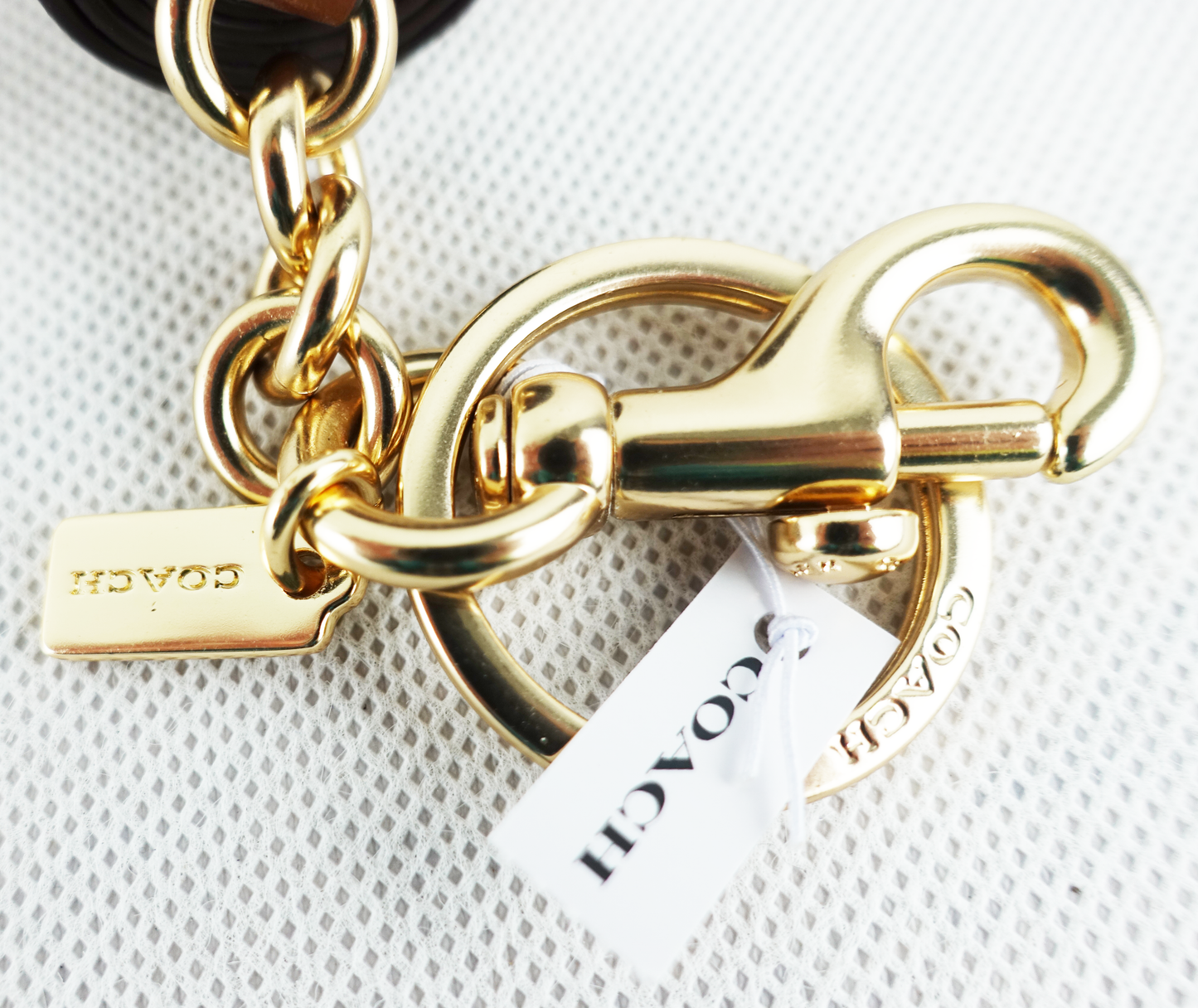 Llavero Coach Tassel Bag Charm In Colorblock Signature Canvas - COLORES