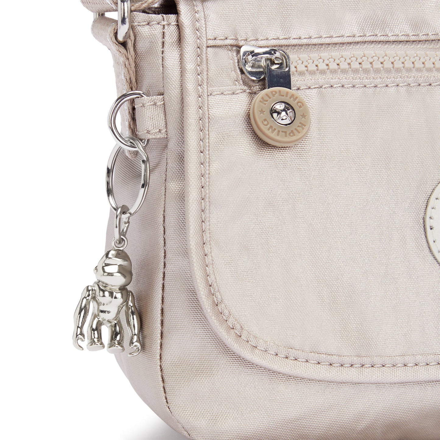 Bolsa Kipling Sabian Crossbody Bag Metallic Glow