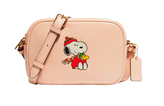 Bolsa Coach Peanuts Mini Jamie Camera Bag With Snoopy Cuddle Motif