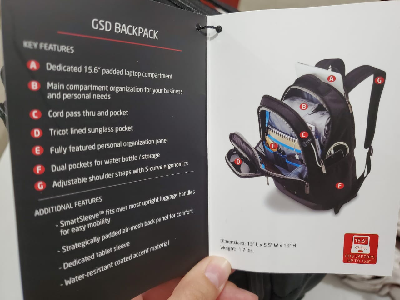 Mochila Samsonite Carrier GSD Backpack