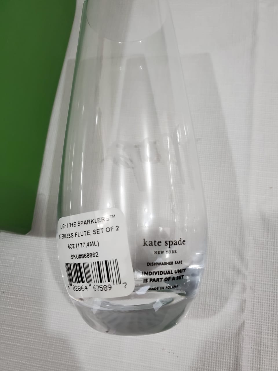 Set De Vasos Kate Spade two of a kind pop fizz stemless champagne glass set - illa Elite Fashion Suppliers