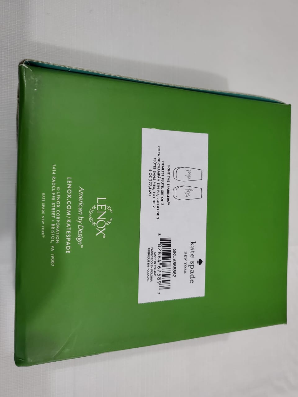 Set De Vasos Kate Spade two of a kind pop fizz stemless champagne glass set - illa Elite Fashion Suppliers