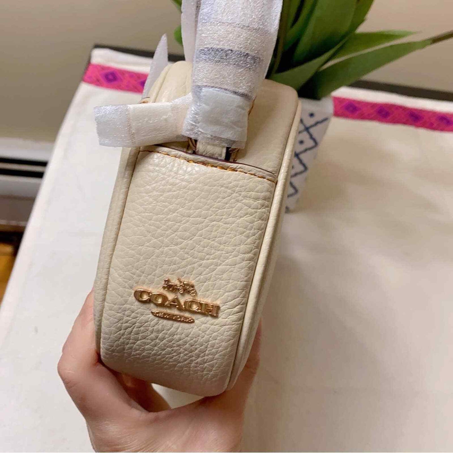 Bolsa Coach Peanuts Mini Jamie Camera Bag With Snoopy Cuddle Motif